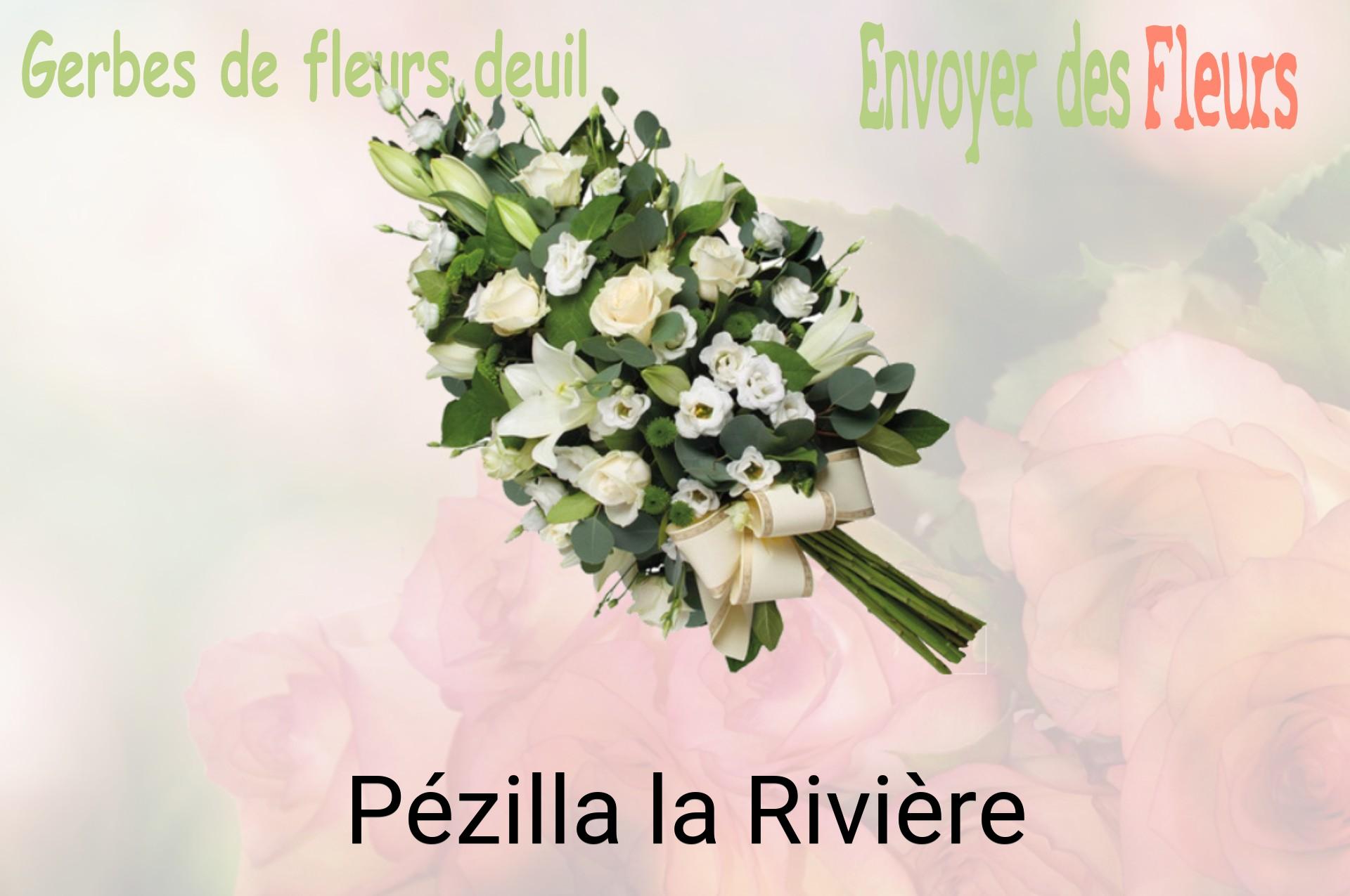 Gerbe de fleurs de deuil livrée à Pézilla-la-Rivière